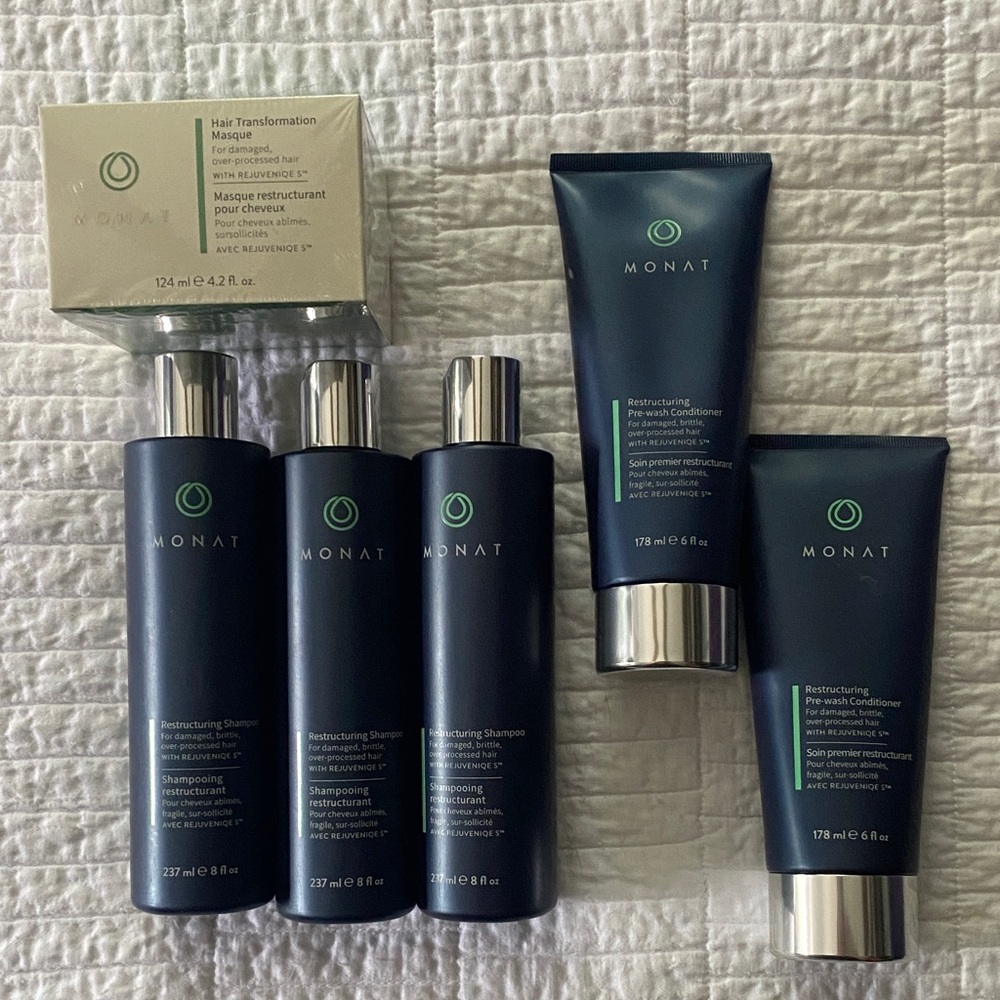 Monat Hair Transformation Masque and Restructuring Shampoo Set - 6 items!
